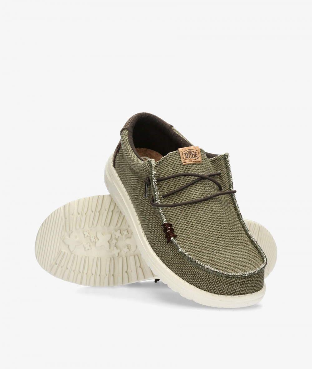 Zapatos casual Dude WALLY BRAIDED en caki