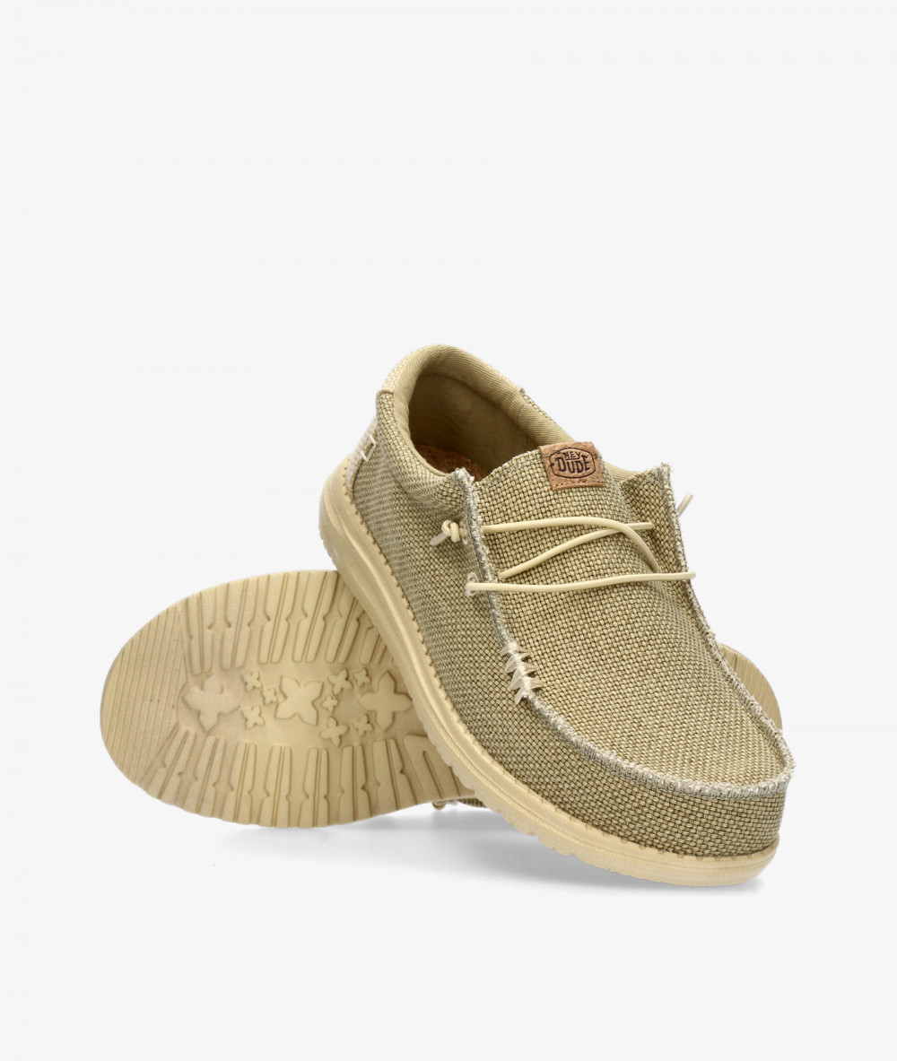 Zapatos casual Dude WALLY BRAIDED en mostaza