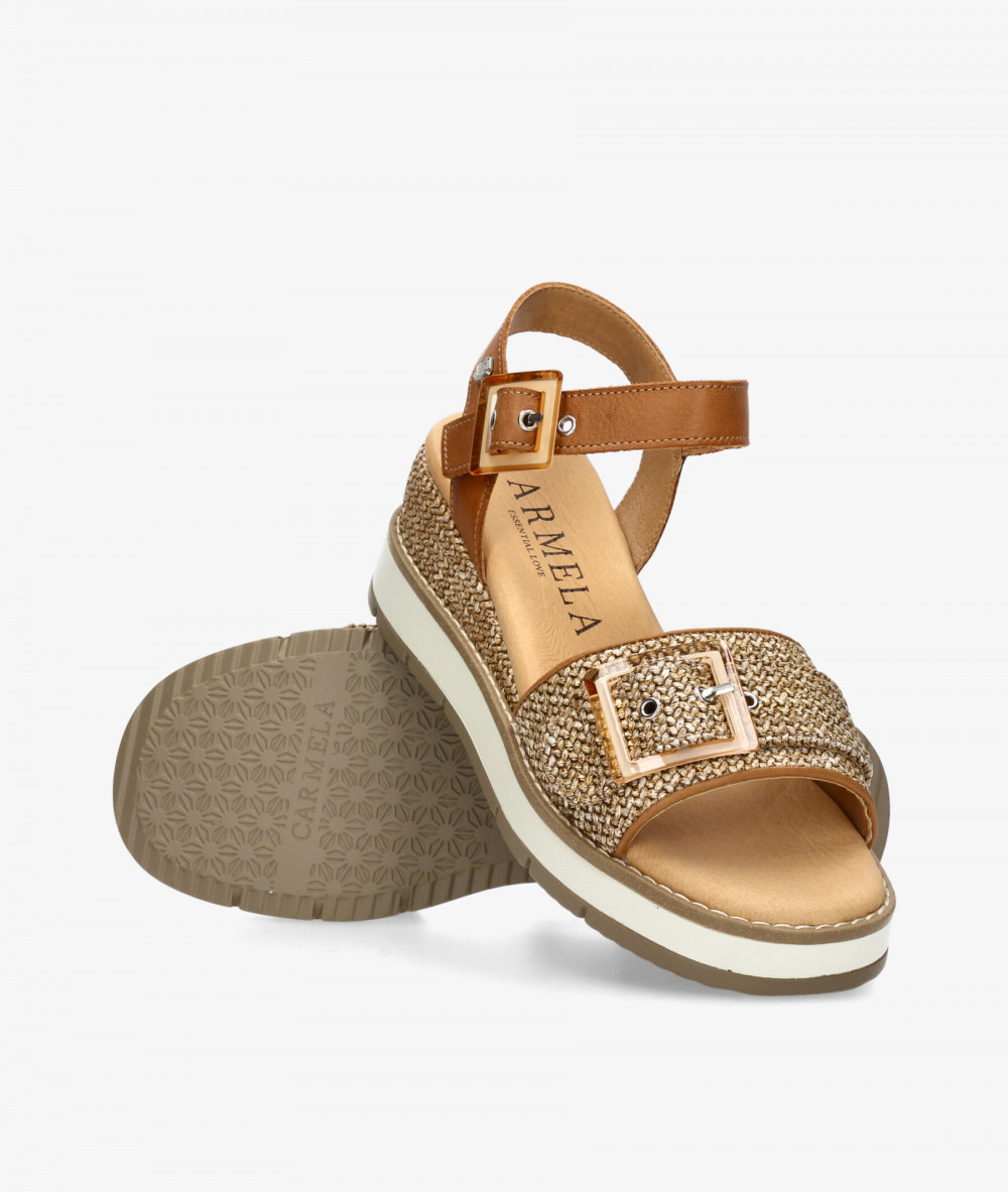 Sandalias Carmela  163217 en cuero