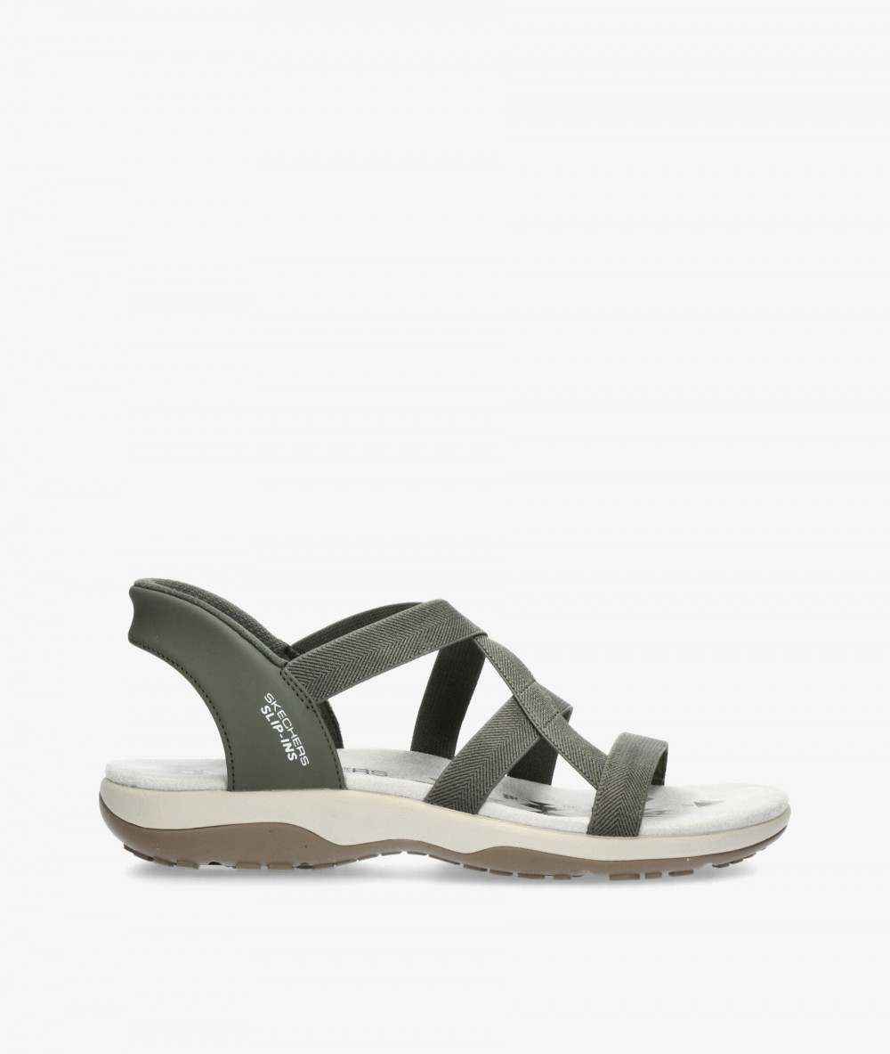 Sandalias Skechers 163460 en caki