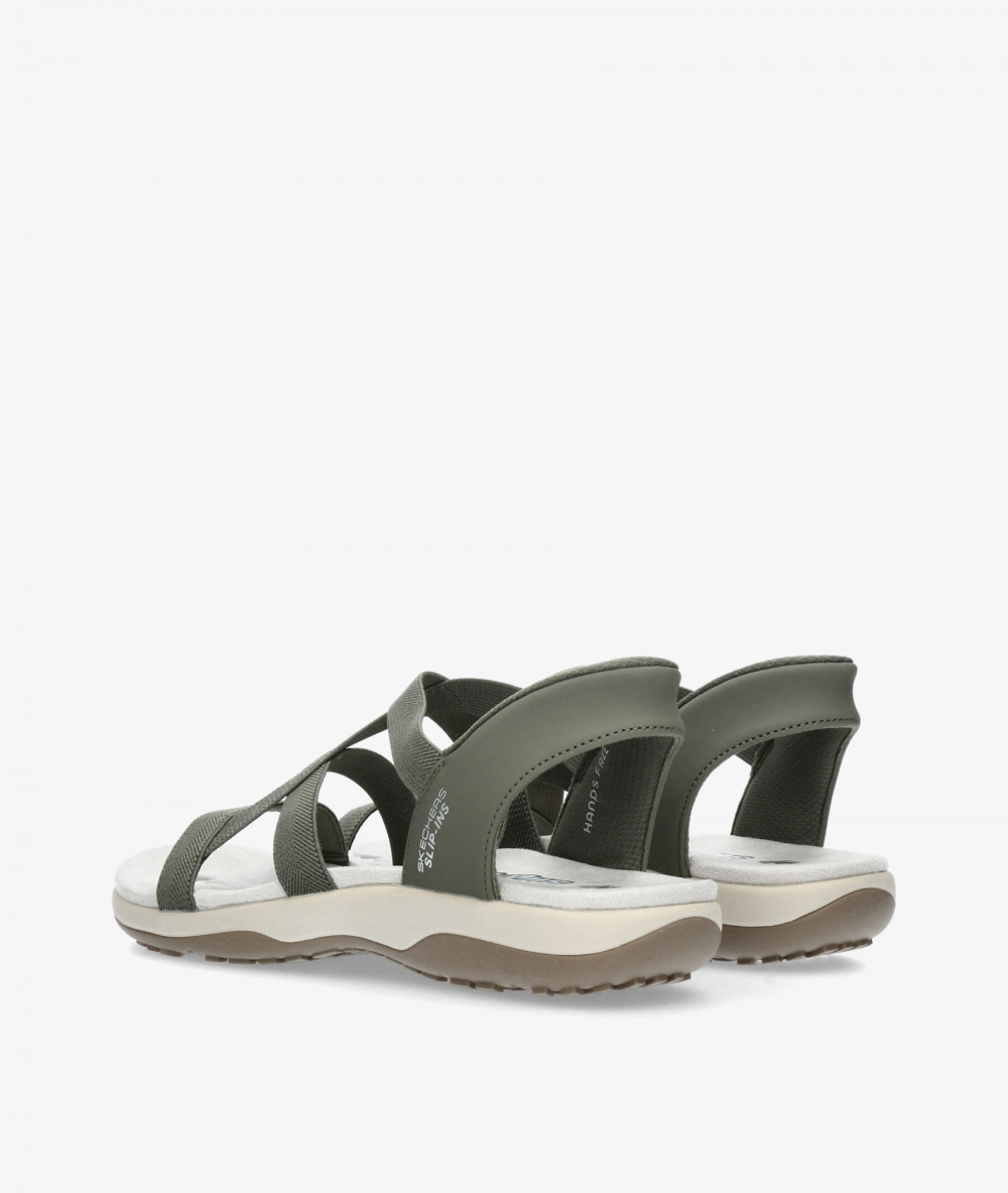 Sandalias Skechers 163460 en caki