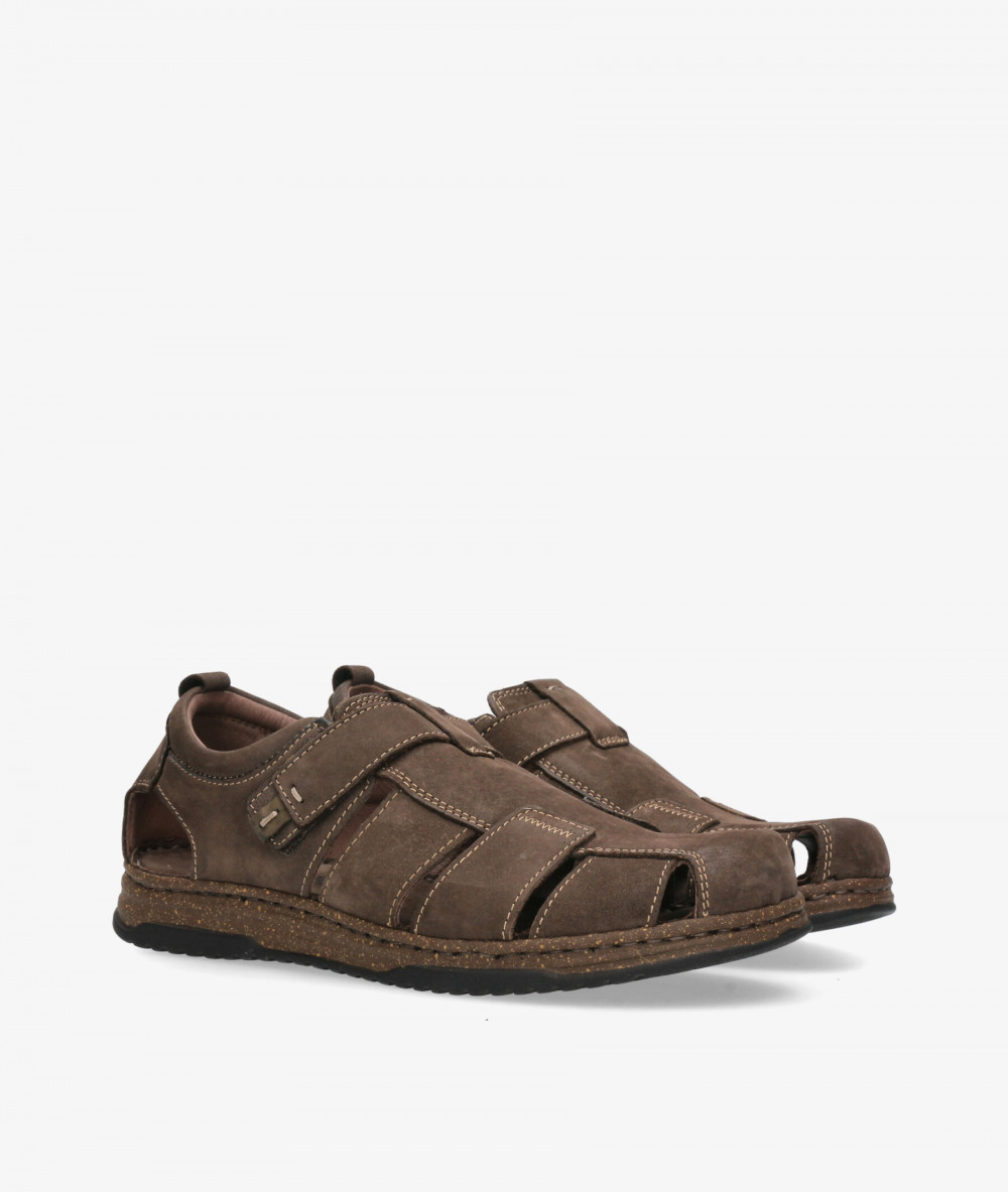 Sandalias Walk & Fly  963-40760 en nobuck marrón