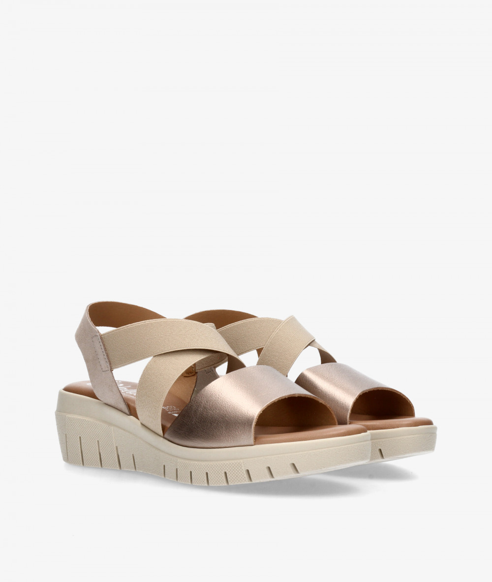 Sandalias Valeria´s  2003 en taupe metalizado