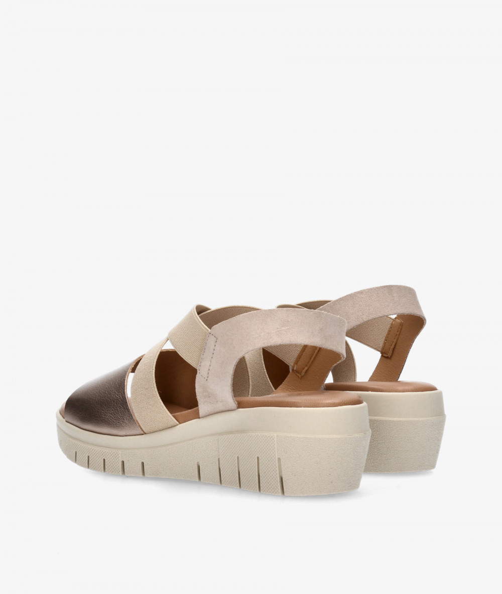 Sandalias Valeria´s  2003 en taupe metalizado