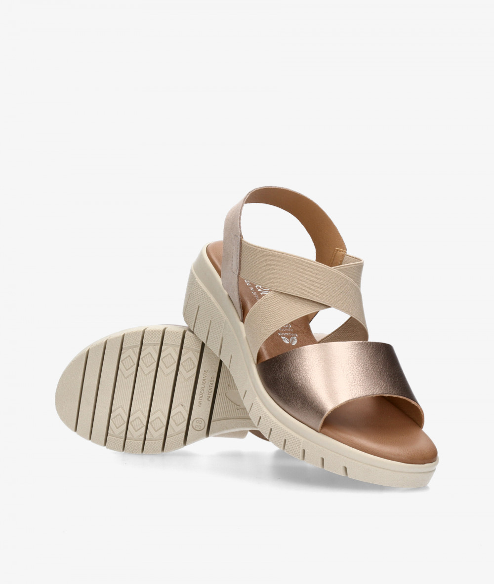 Sandalias Valeria´s  2003 en taupe metalizado