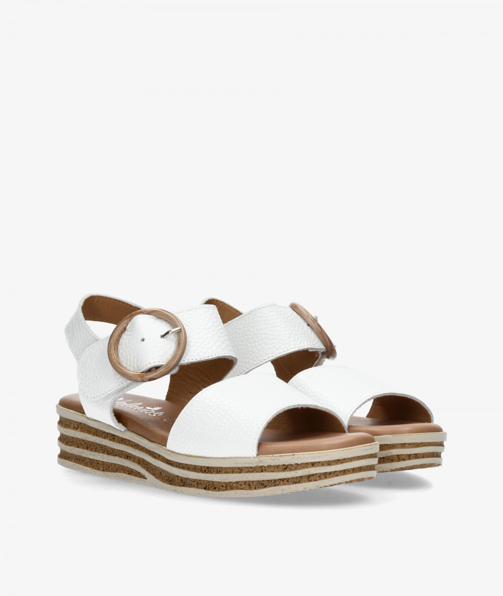 Sandalias Valeria´s  1946 en blanco