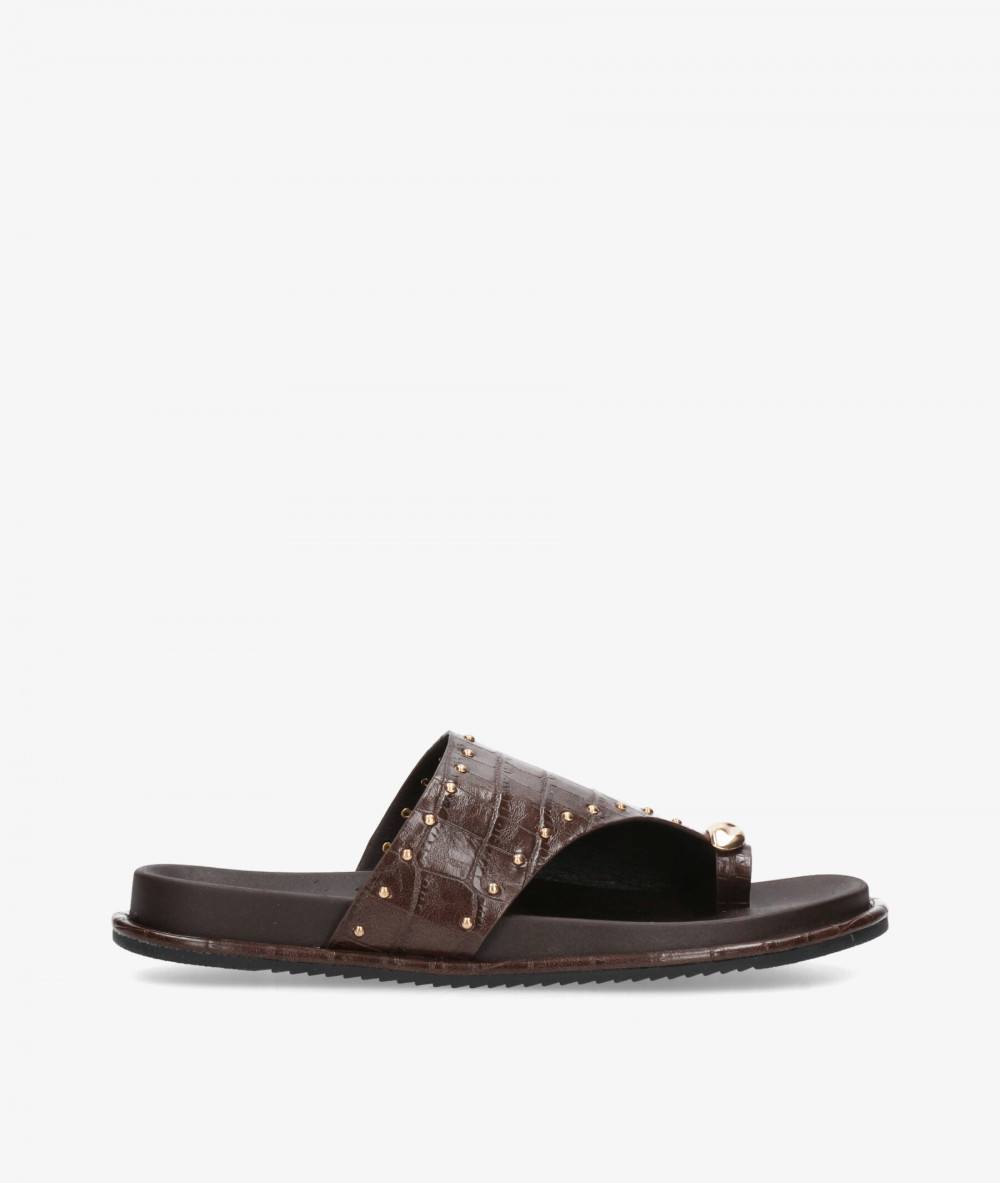 Sandalias ISTERIA  1115 en coco marrón