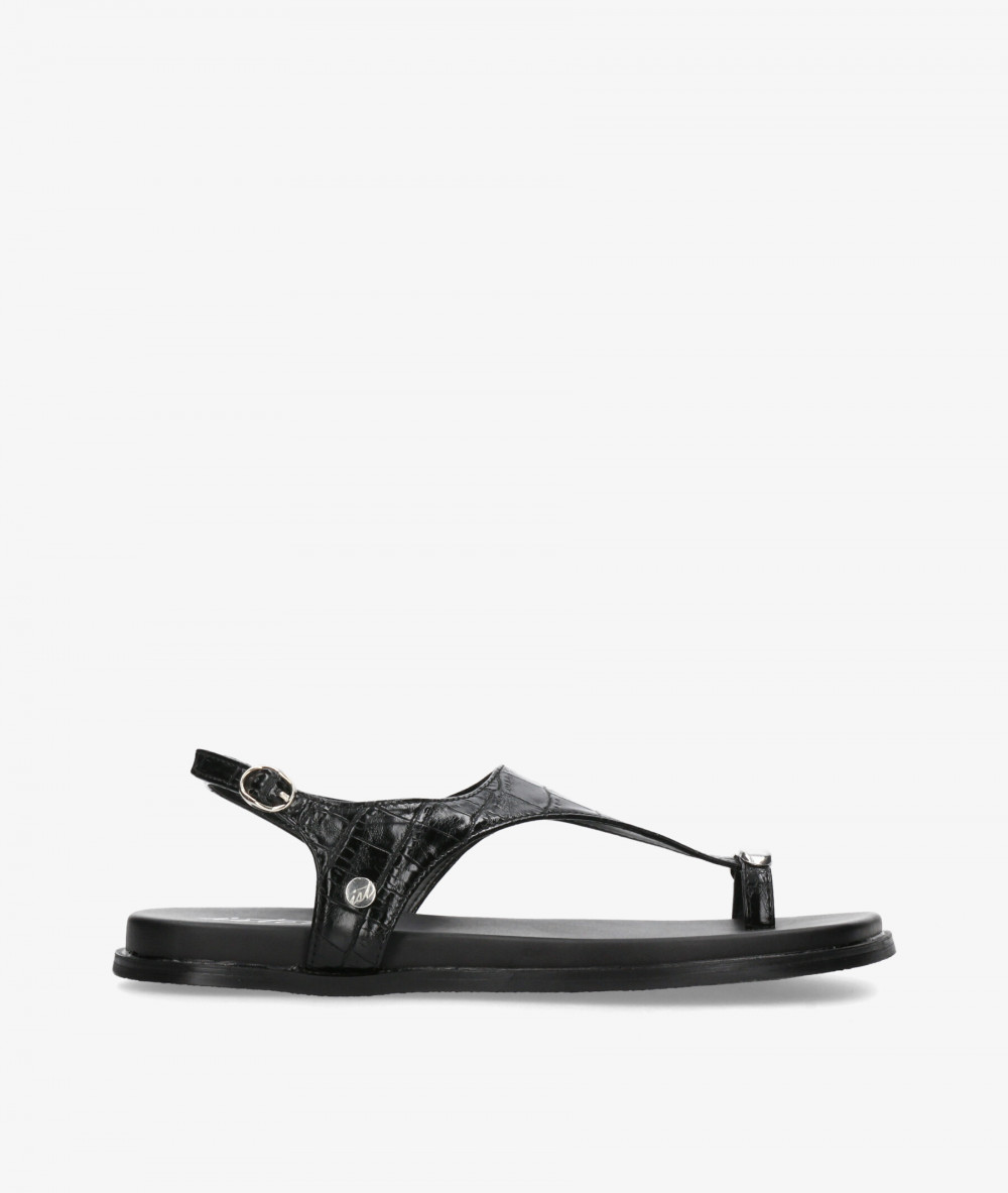 Sandalias ISTERIA  1165 en coco negro