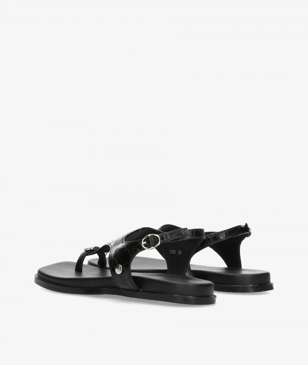 Sandalias ISTERIA  1165 en coco negro