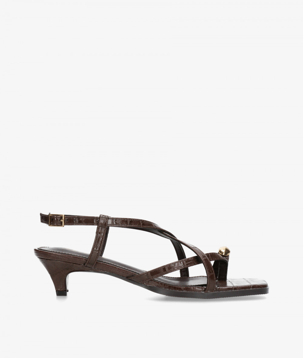 Sandalias ISTERIA  1094 en coco marrón