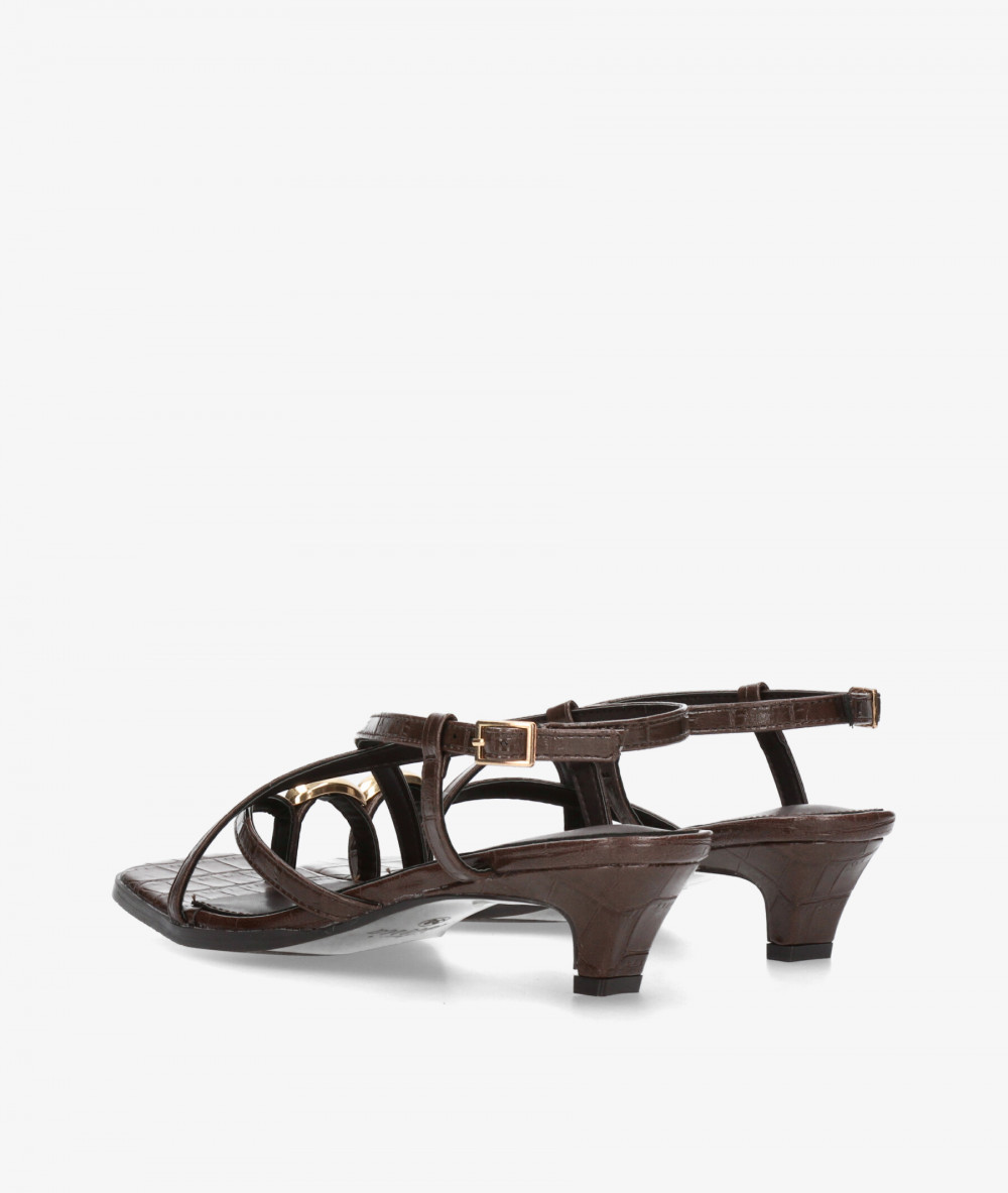 Sandalias ISTERIA  1094 en coco marrón