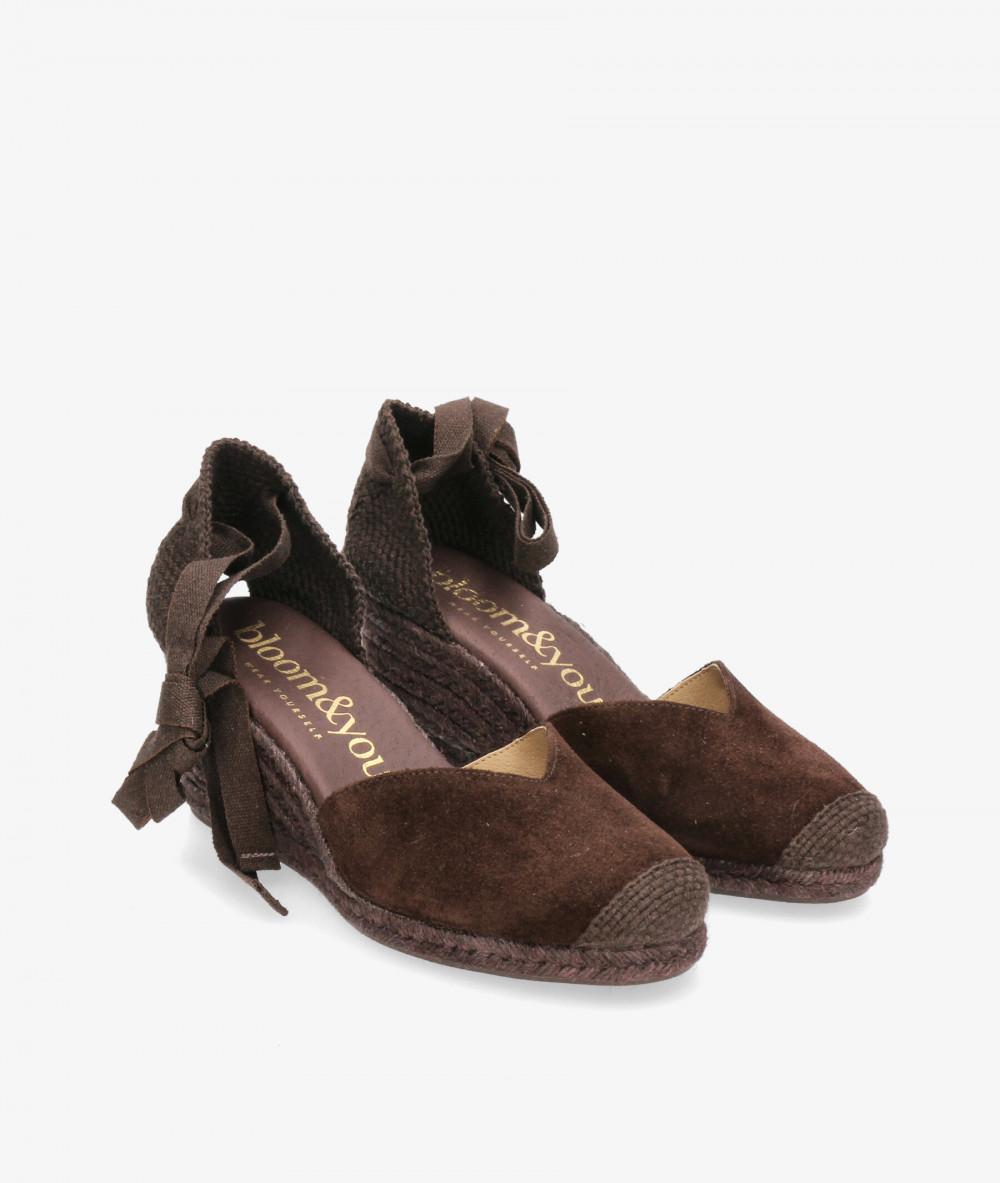Alpargatas bloom&you  PETUNIA en serraje marrón