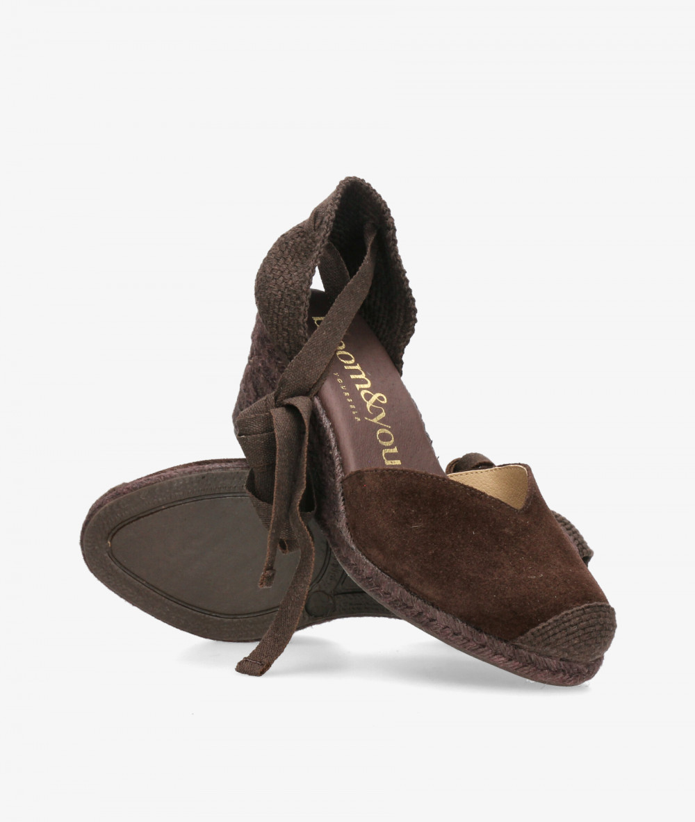 Alpargatas bloom&you  PETUNIA en serraje marrón