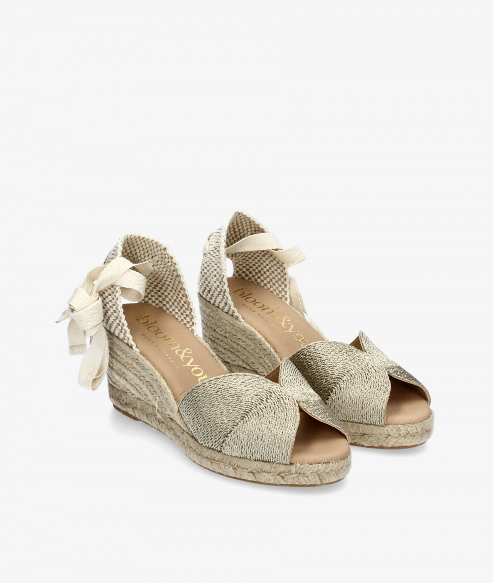 Alpargatas bloom&you  MAGNOLIA en oro