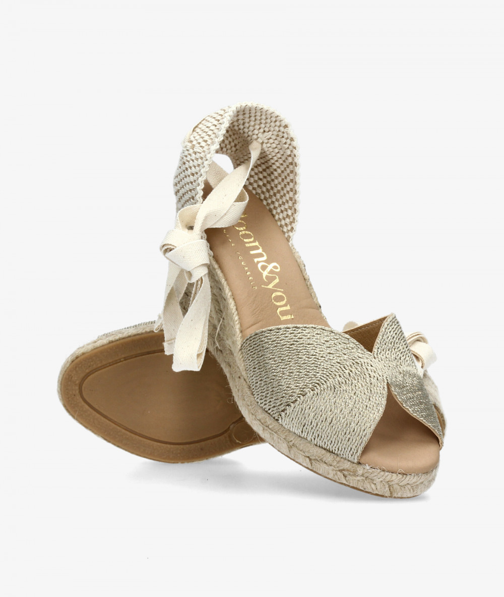 Alpargatas bloom&you  MAGNOLIA en oro