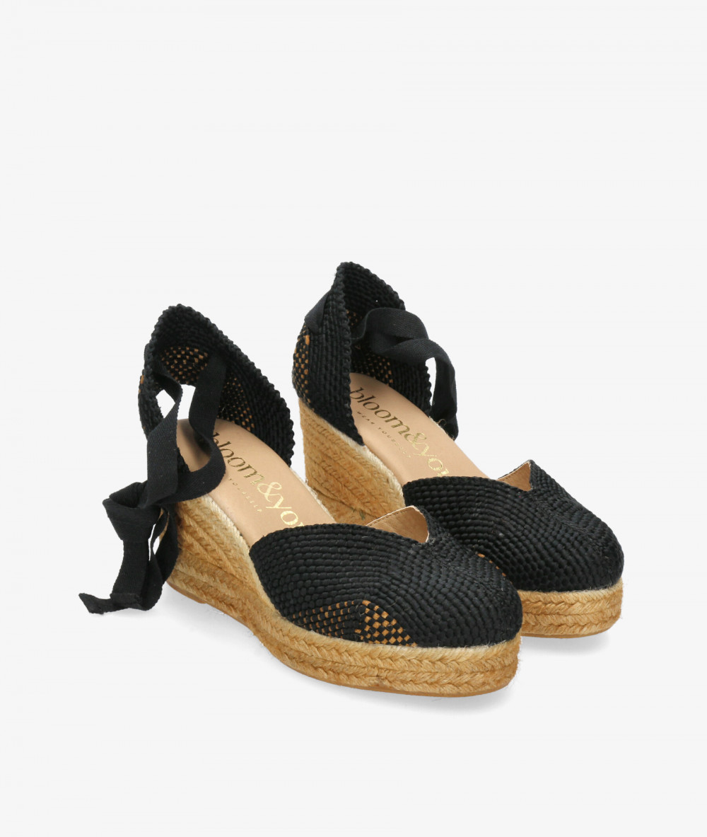 Alpargatas bloom&you  JASMIN en negro