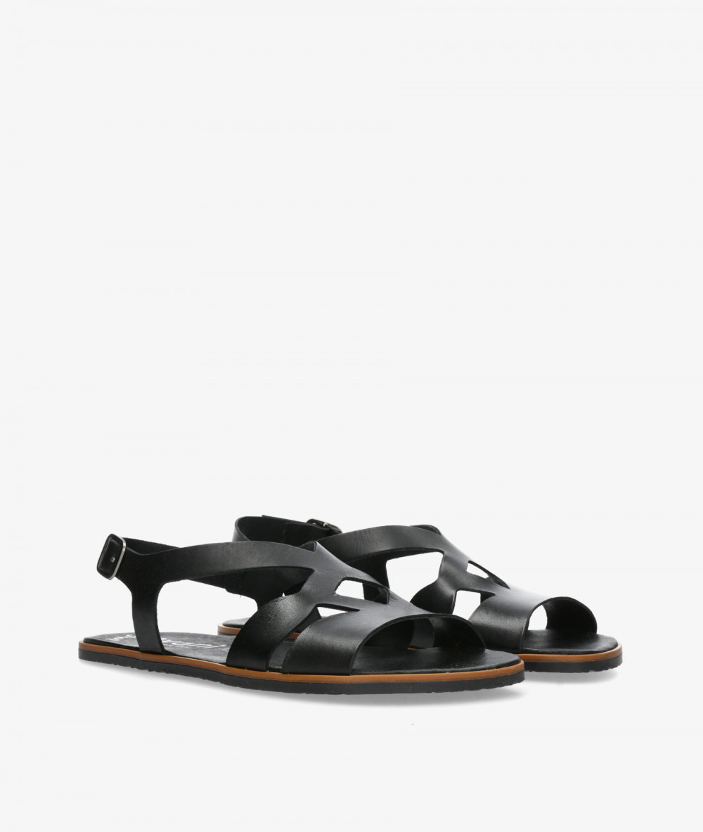 Sandalias VIVANT CAOBA en negro