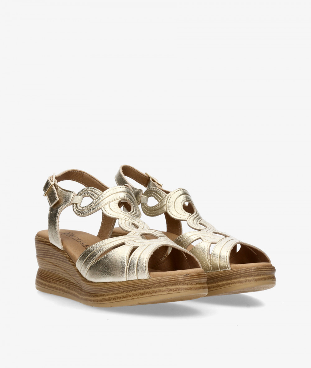 Sandalias Pitillos  11050 en oro