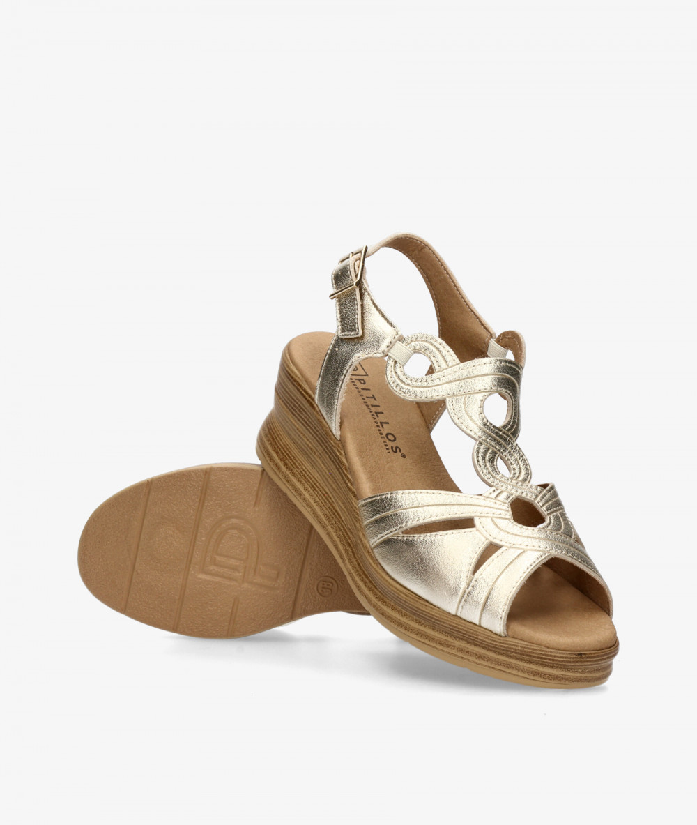Sandalias Pitillos  11050 en oro