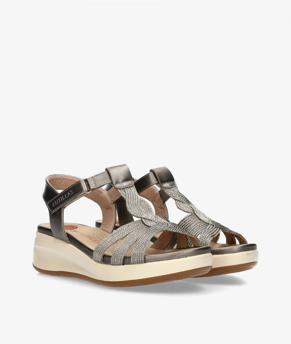 Sandalias DOCTOR CUTILLAS  31616 en plomo