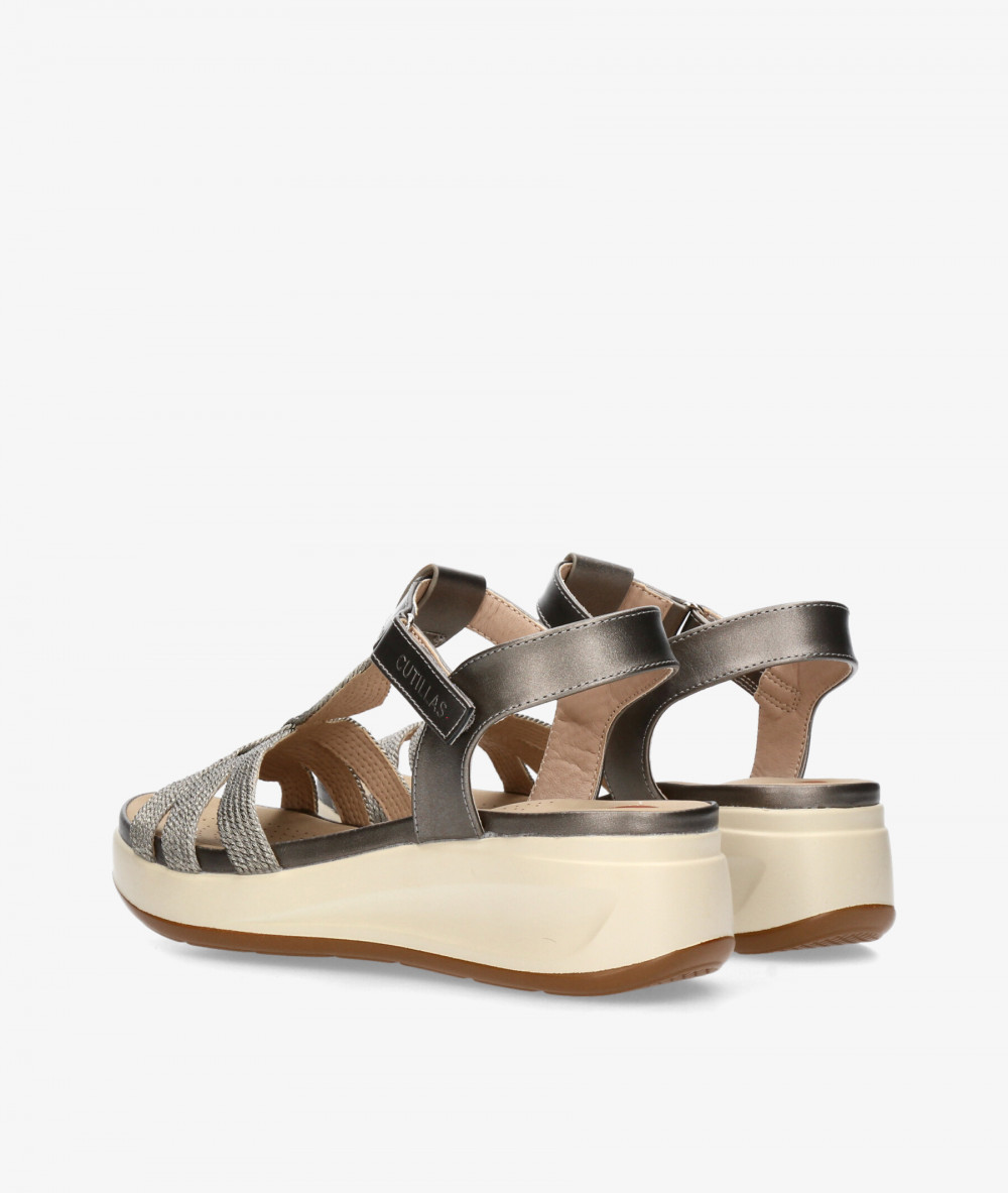 Sandalias DOCTOR CUTILLAS  31616 en plomo