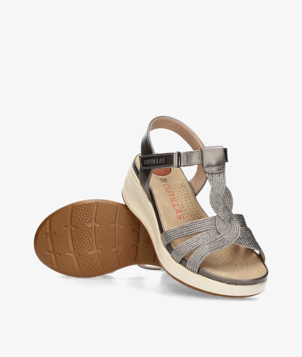 Sandalias DOCTOR CUTILLAS  31616 en plomo