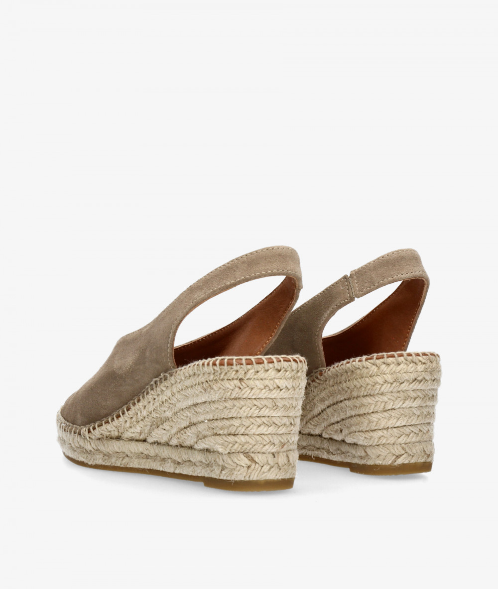 Alpargatas Viguera  2127 en serraje taupe