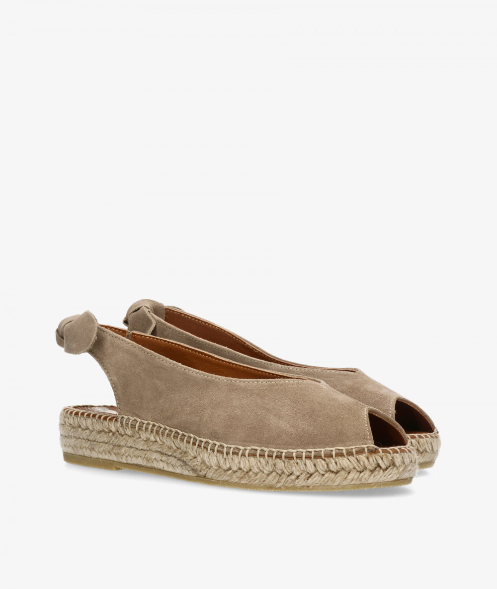 Alpargatas Viguera  2232 en serraje taupe