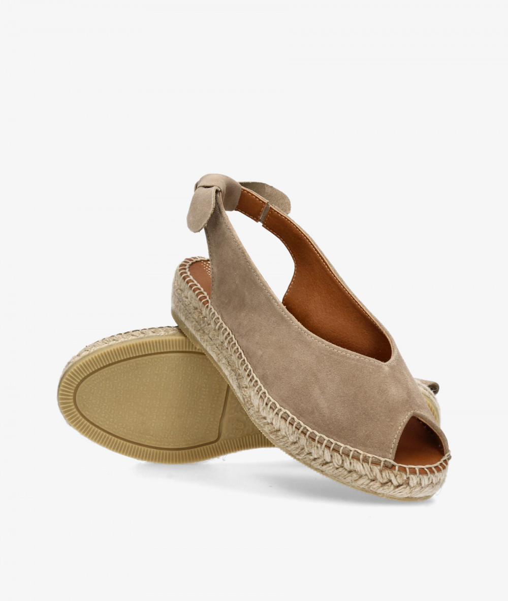 Alpargatas Viguera  2232 en serraje taupe