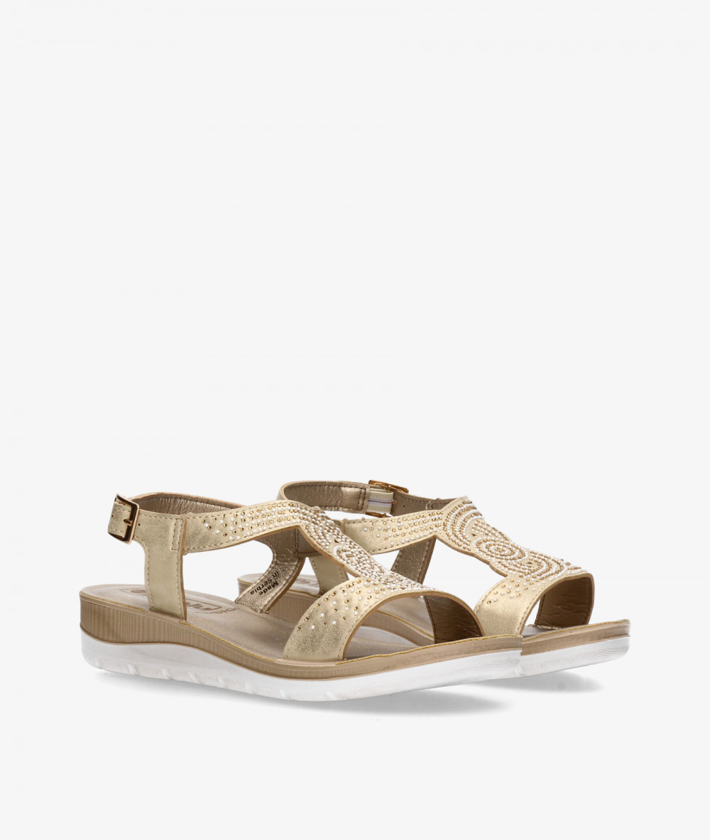 Sandalias INBLU  BV49 en oro