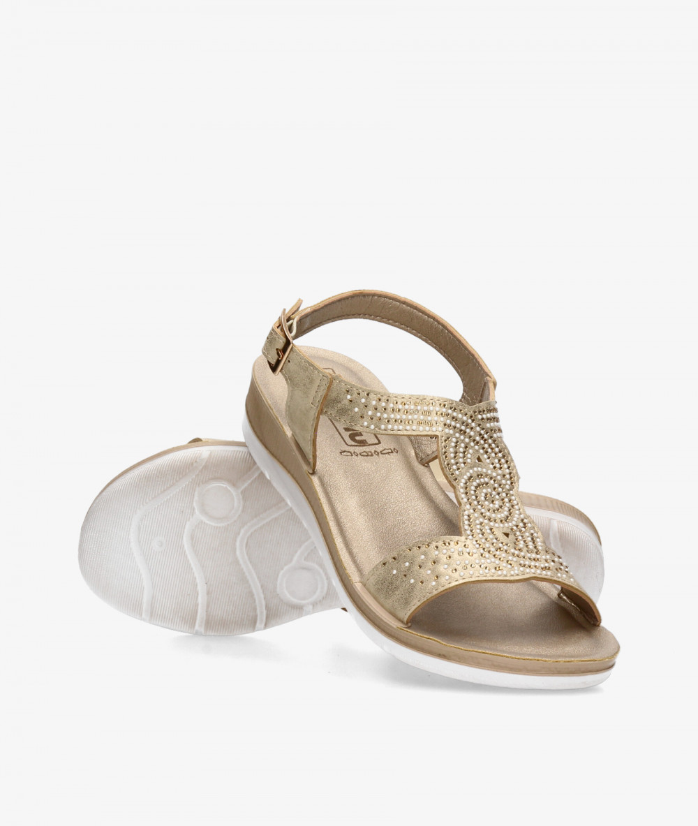 Sandalias INBLU  BV49 en oro