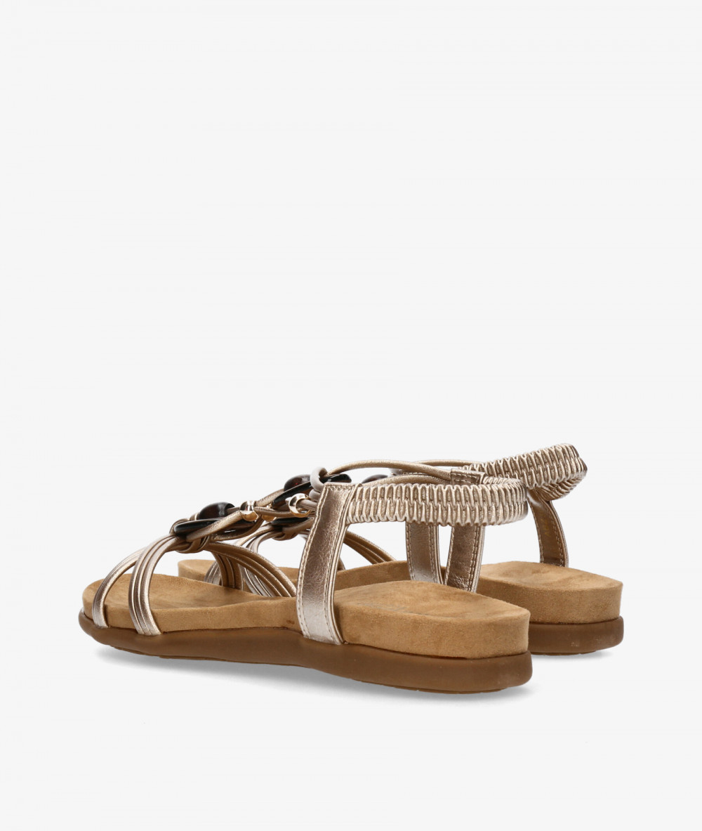 Sandalias Amarpies  30218 en platino