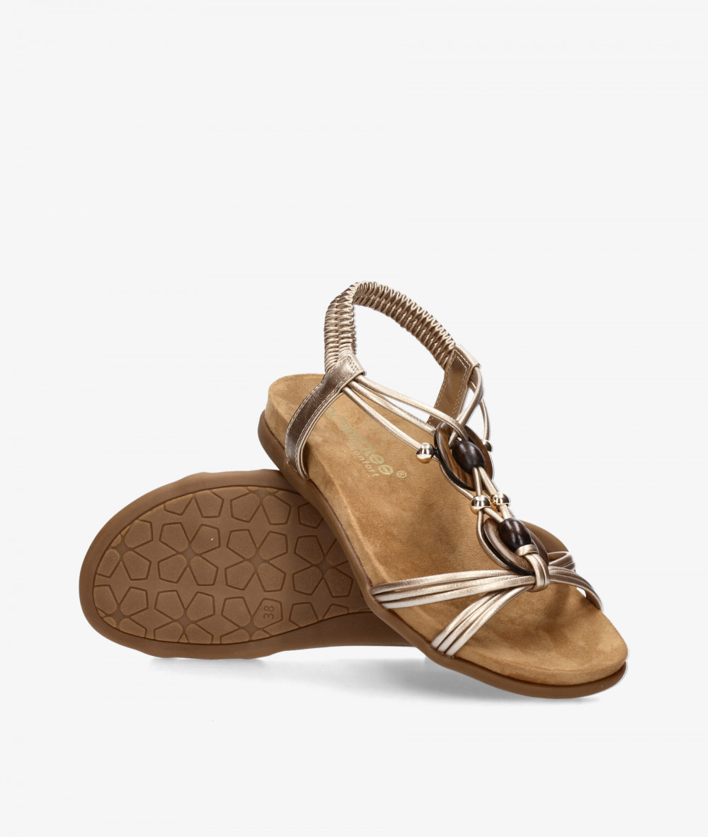 Sandalias Amarpies  30218 en platino