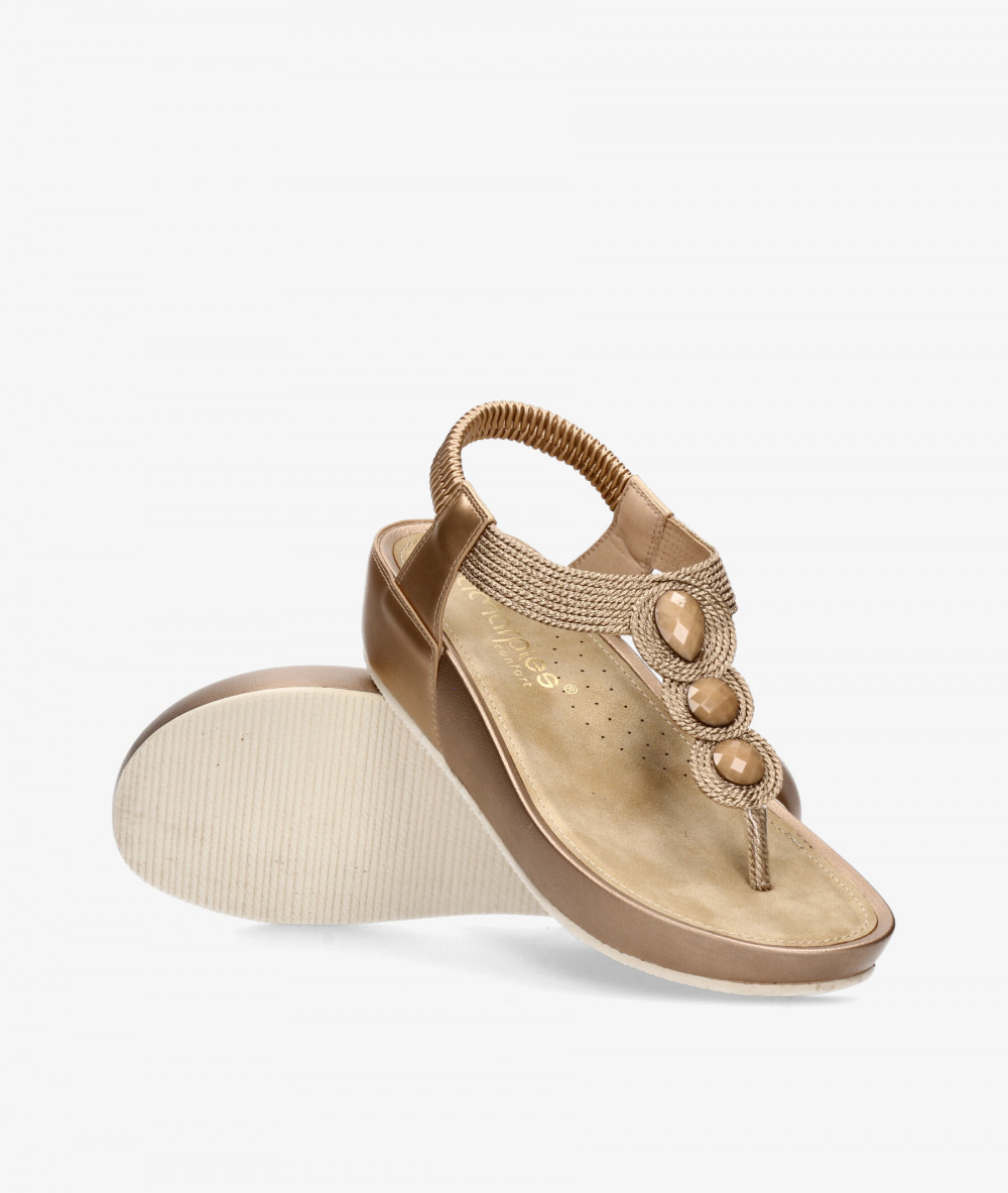 Sandalias Amarpies  30242 en oro