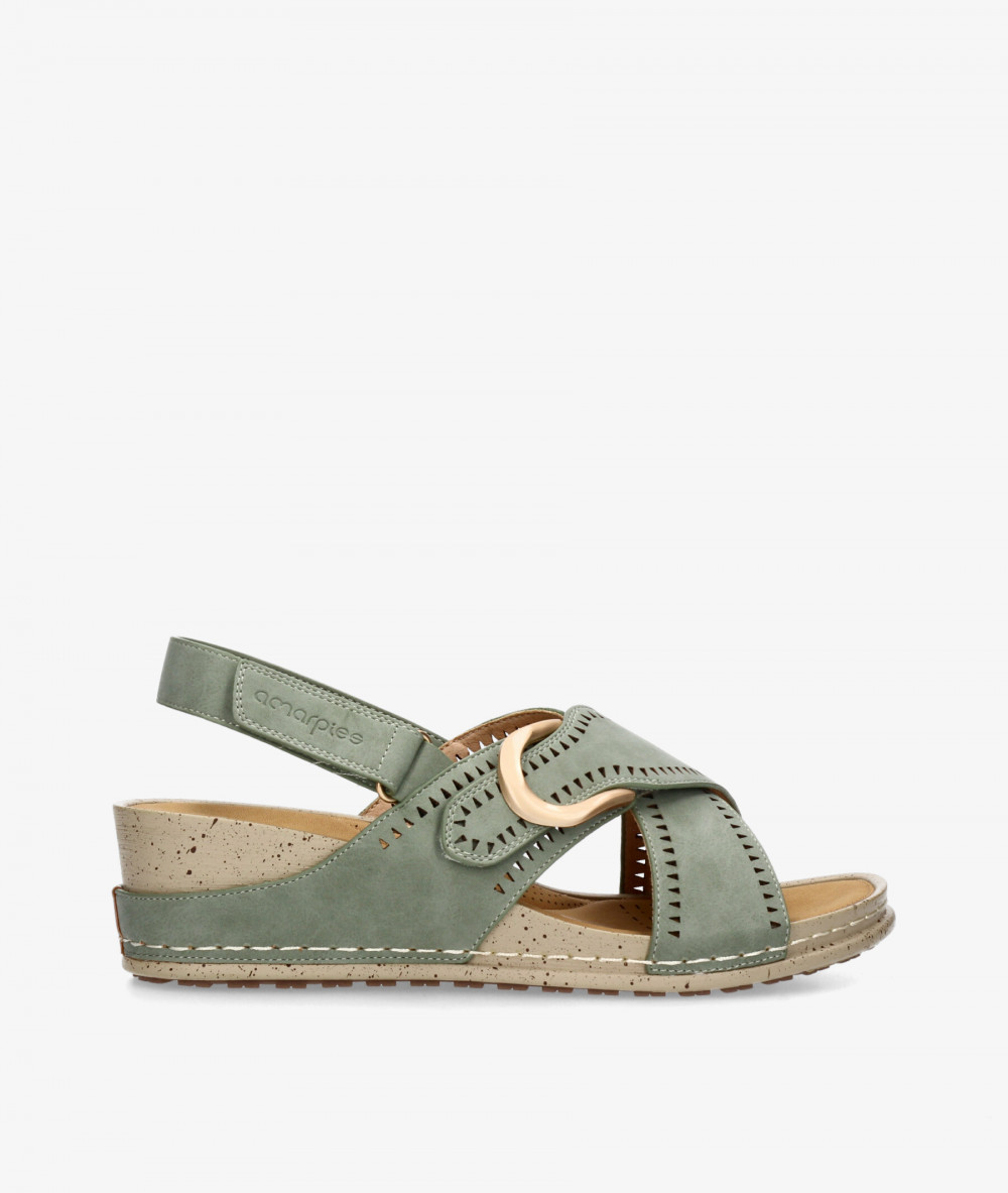 Sandalias Amarpies  30215 en caki