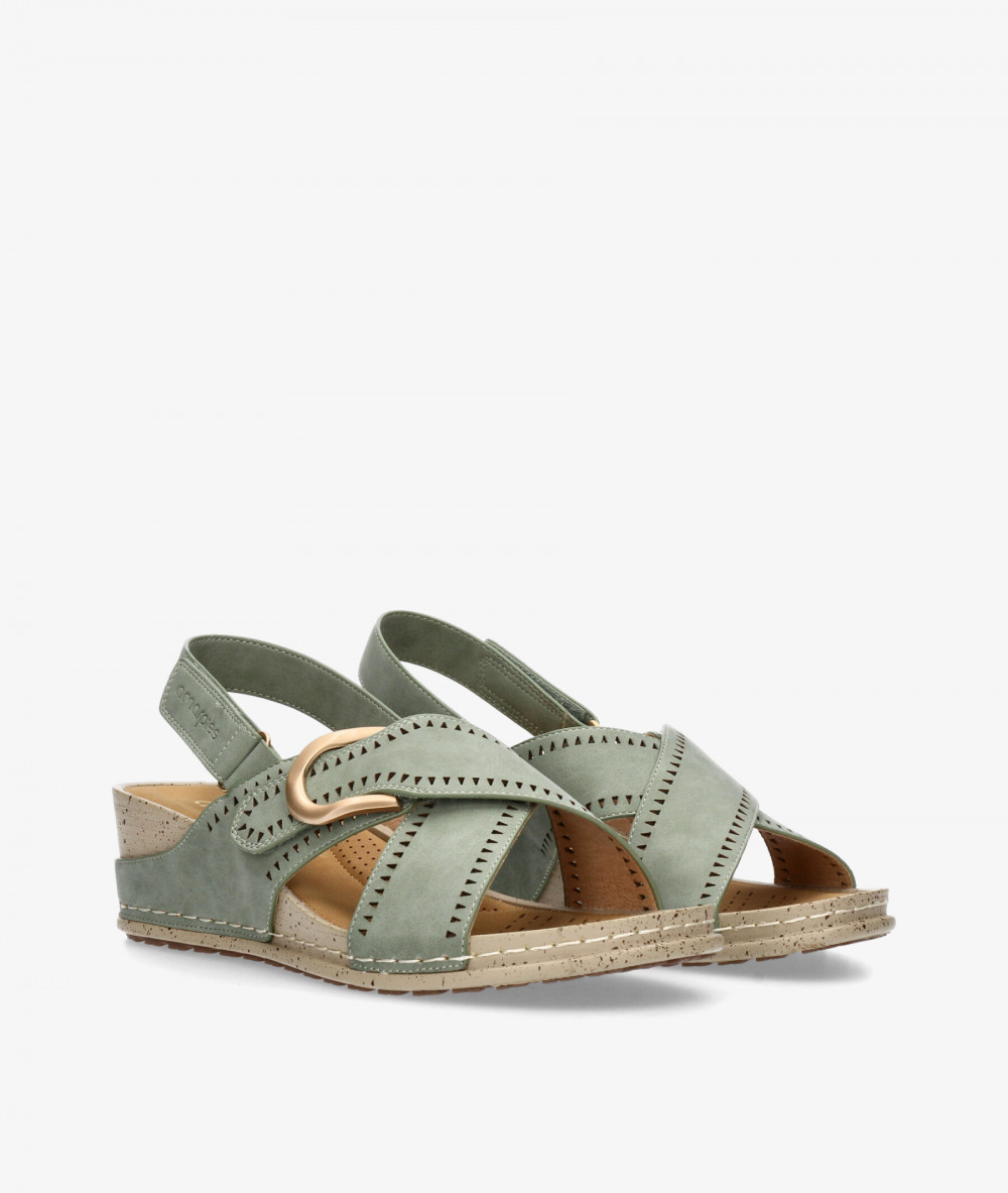 Sandalias Amarpies  30215 en caki