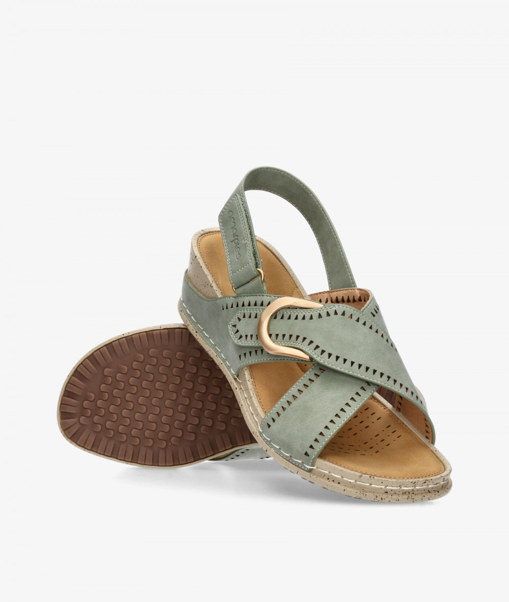 Sandalias Amarpies  30215 en caki