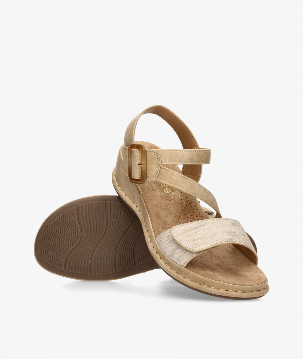 Sandalias Amarpies  30207 en beige