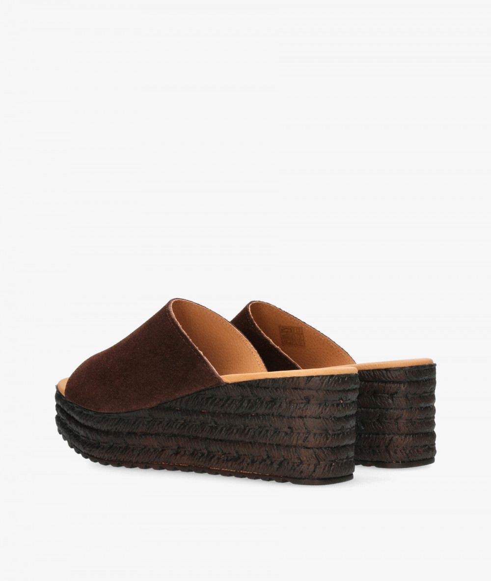 Sandalias bloom&you  LISA en serraje marrón