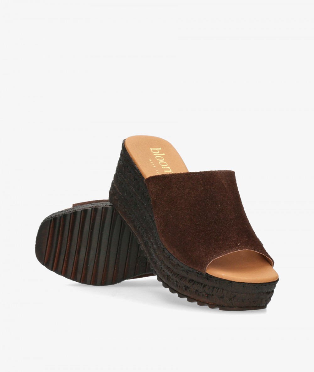 Sandalias bloom&you  LISA en serraje marrón