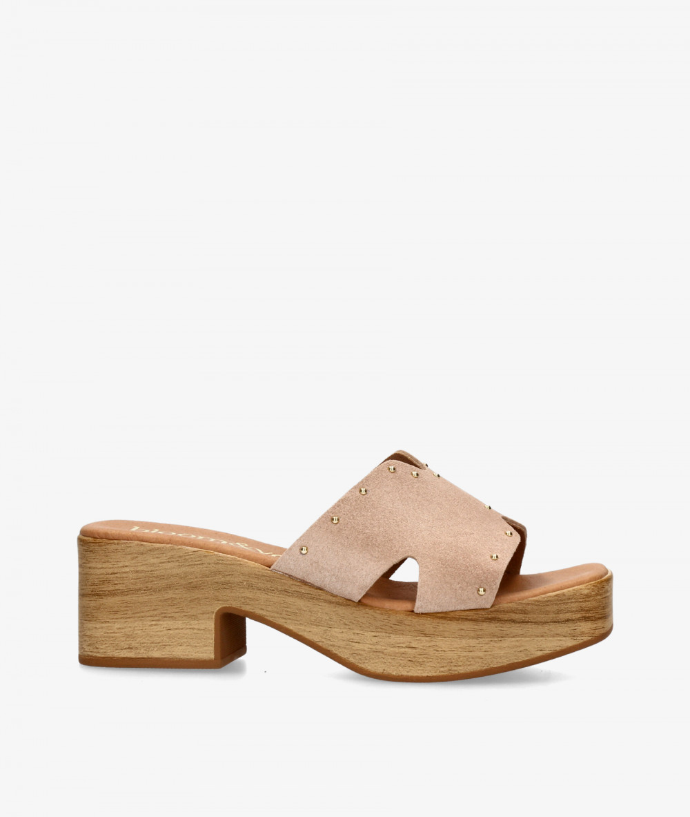 Sandalias bloom&you  LEONOR en serraje nude