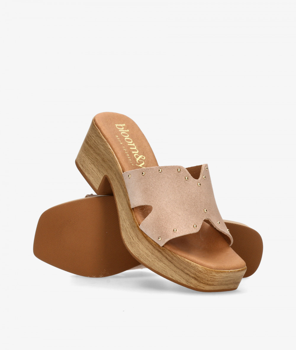 Sandalias bloom&you  LEONOR en serraje nude