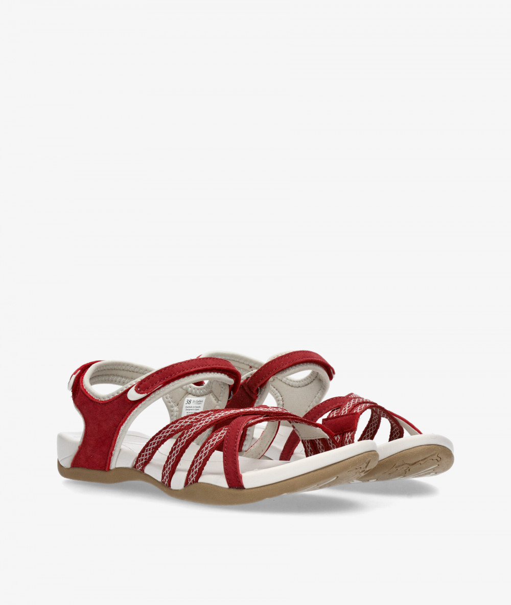 Sandalias St. Gallen  STRAPPY en cereza