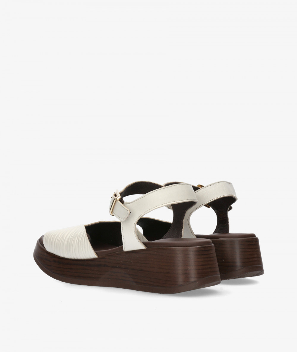 Sandalias Paula Urban  33-837 en hueso