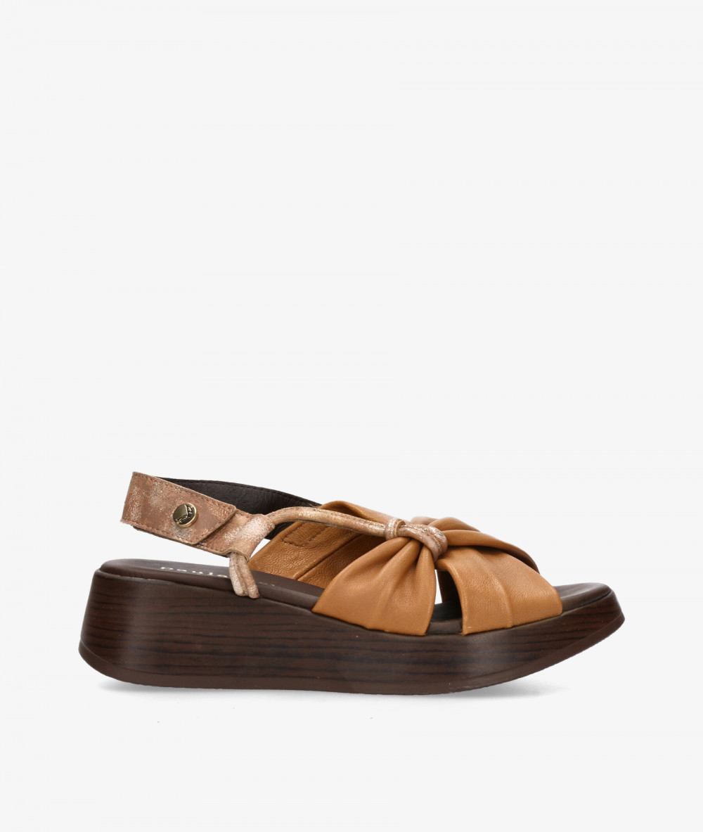 Sandalias Paula Urban  33-416 en camel