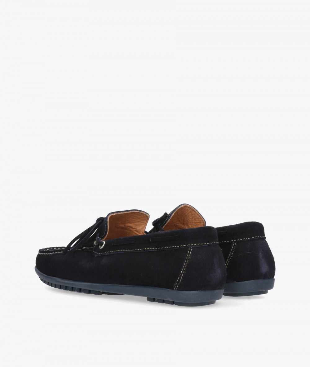 Mocasines pabloochoa.shoes 82167 en serraje azul
