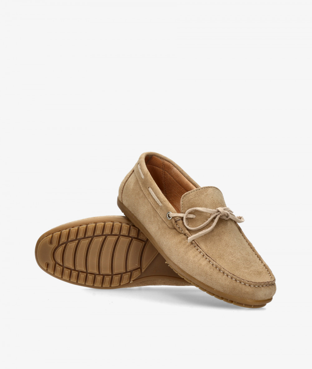 Mocasines pabloochoa.shoes 82167 en serraje taupe