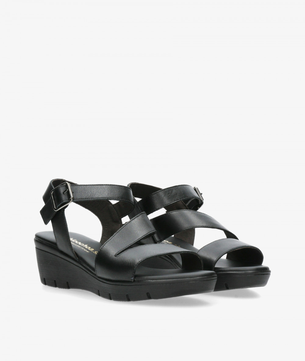 Sandalias pabloochoa.shoes  825-C en negro