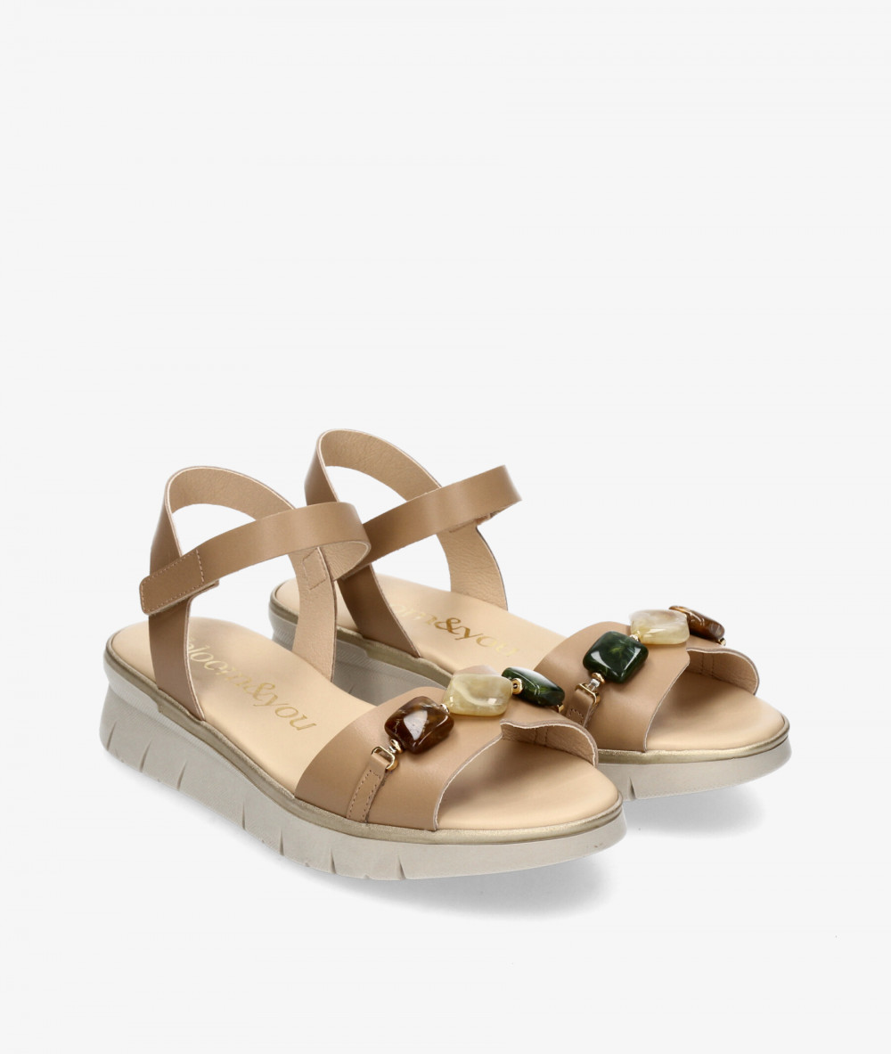 Sandalias bloom&you  1016 en camel