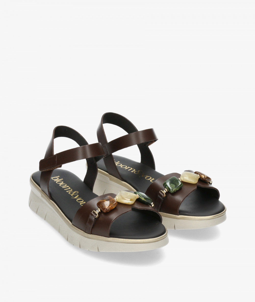 Sandalias bloom&you  1016 en marrón